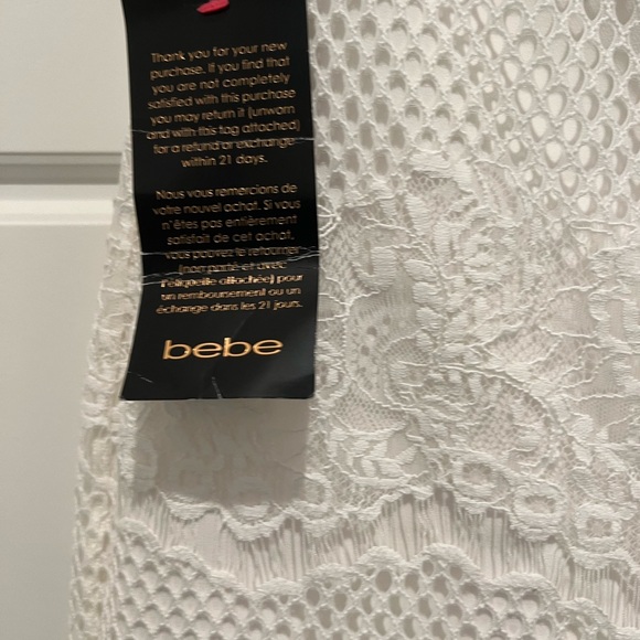 Strapless white lace BeBe dress. New! Never worn. Perfect condition - Picture 6 of 9